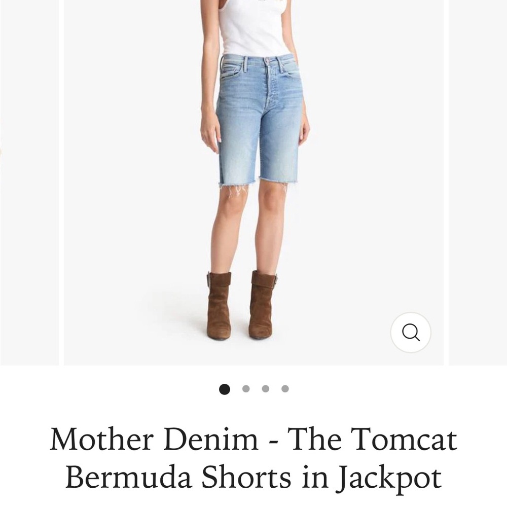 MOTHER The Tomcat Bermuda Jean Shorts